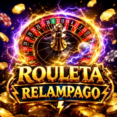 Mesa de Lightning Roulette com efeitos de raios e multiplicadores